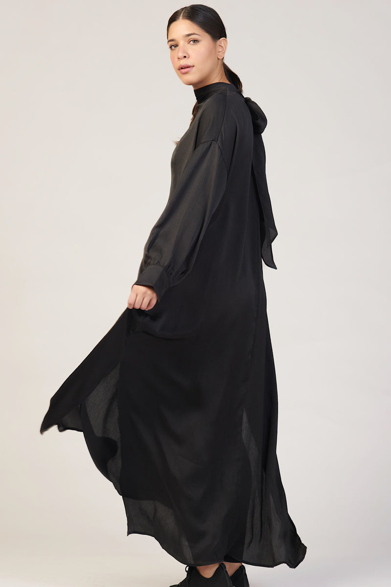 Eden Sash Maxi Dress - Black