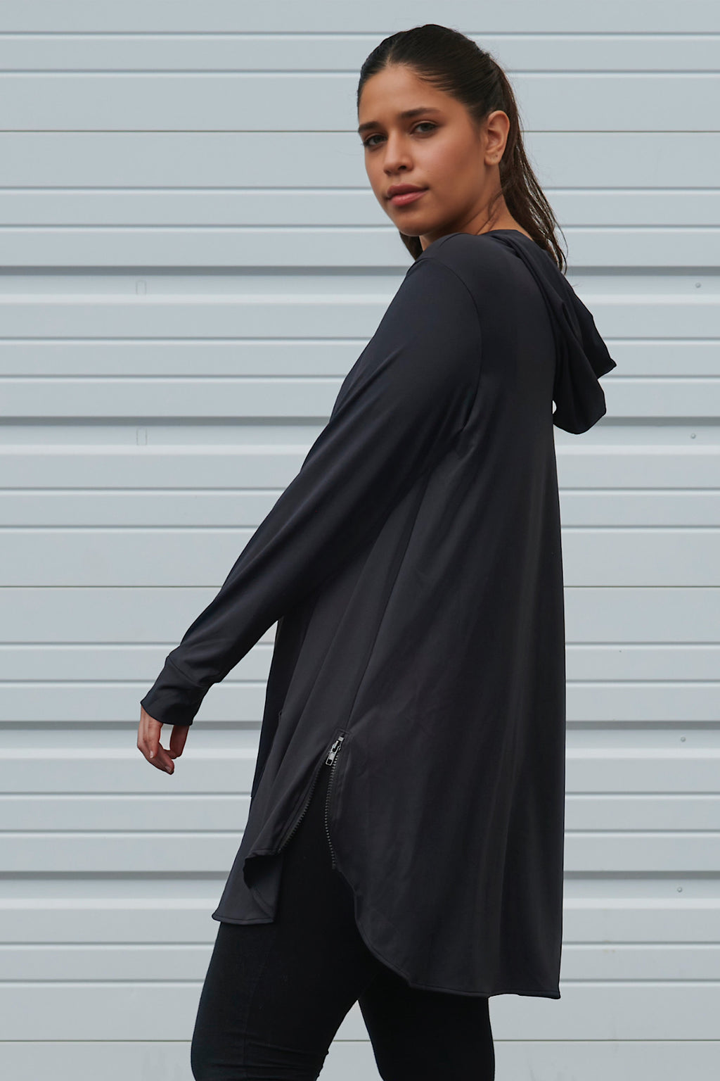 Soft Tech Hoodie Active Top - Jet