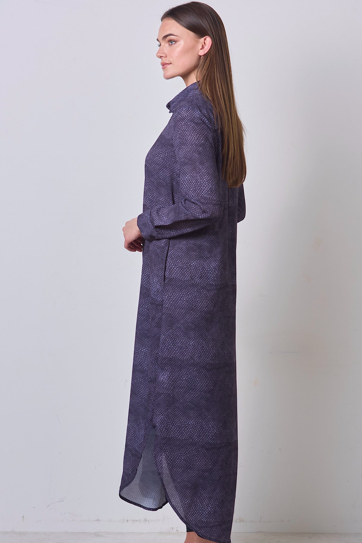 Soft Line Dress - Faded Ink