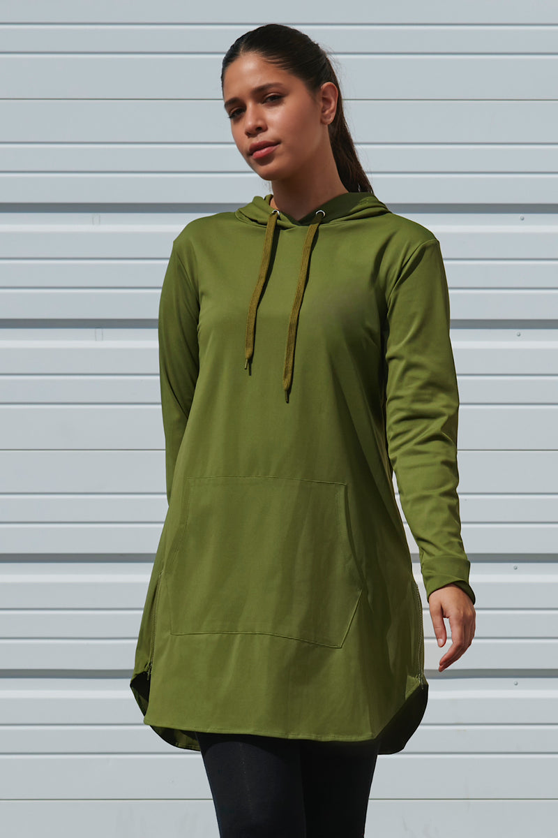 Soft Tech Hoodie Active Top - Hunter