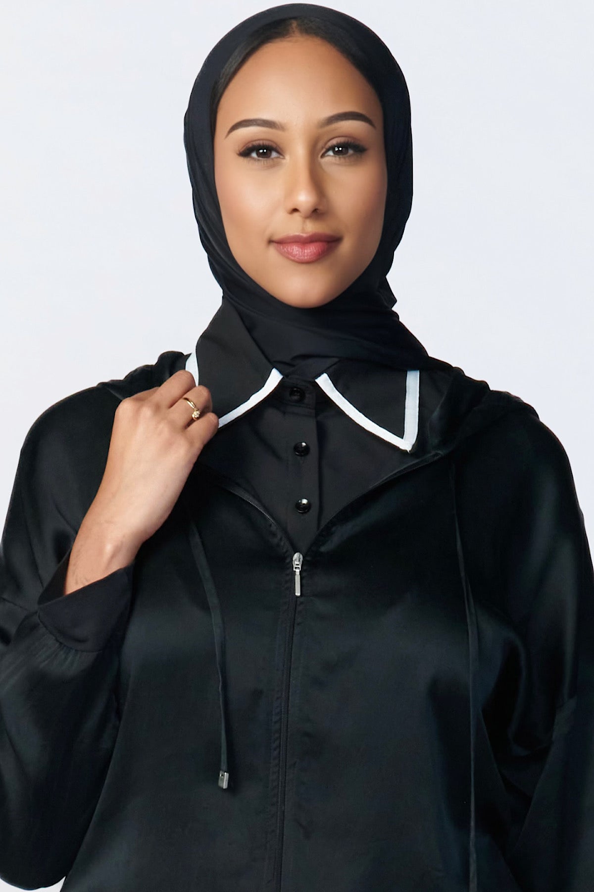 Black Collar White Trim