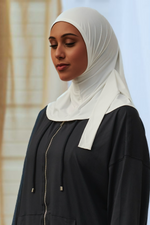 Side Tie Active Hijab - Off White