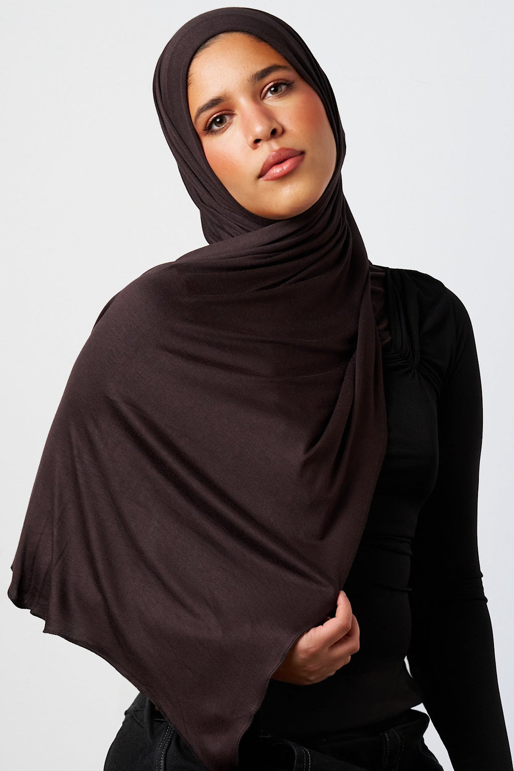 Petite Jersey Hijab - Cocoa