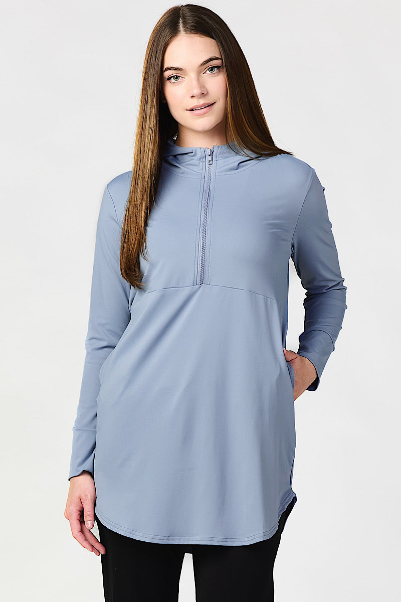 Soft Tech Performance Top - Powder Blue