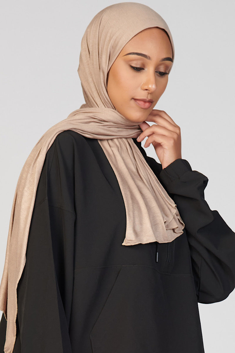Petite Jersey Hijab - Khaki