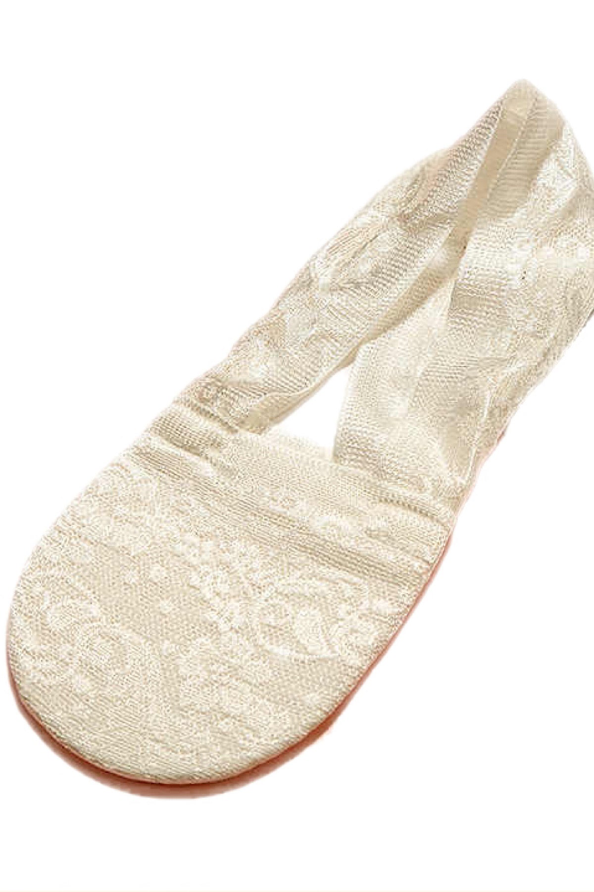 Lace Liner Socks - White