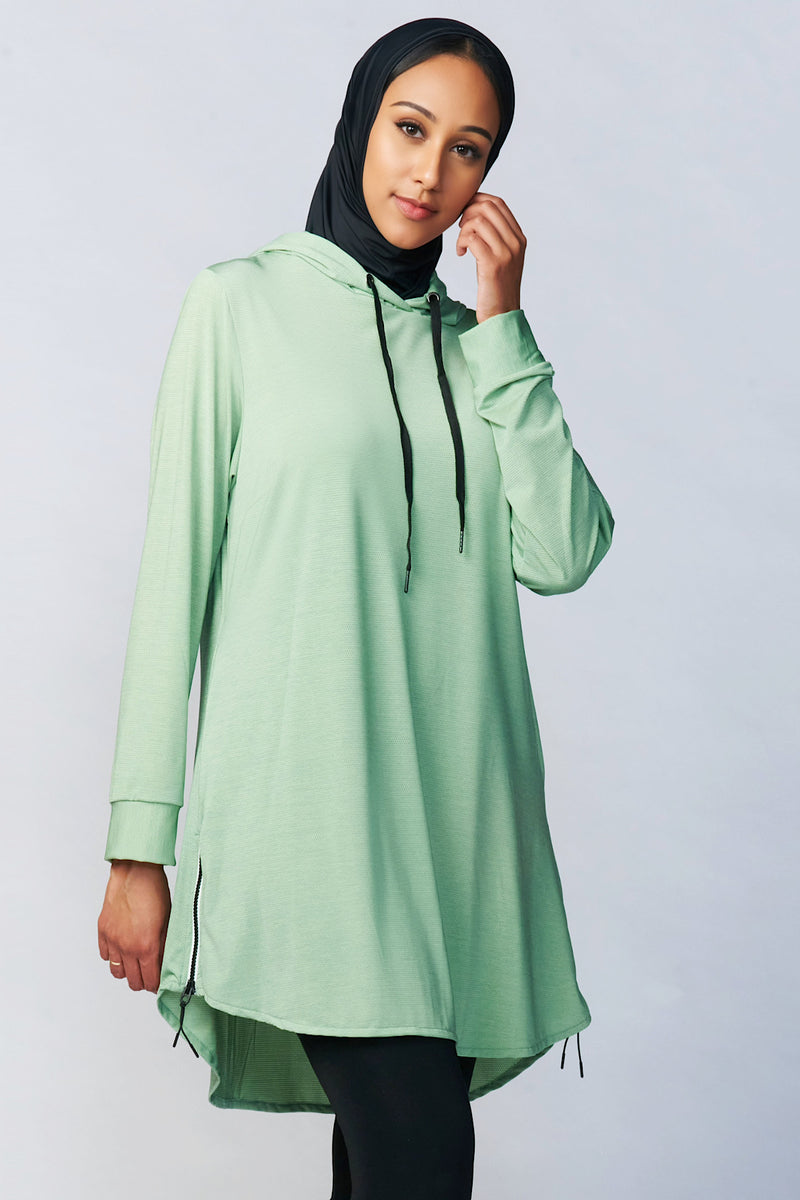 Hooded Fit PRO- Mint Green