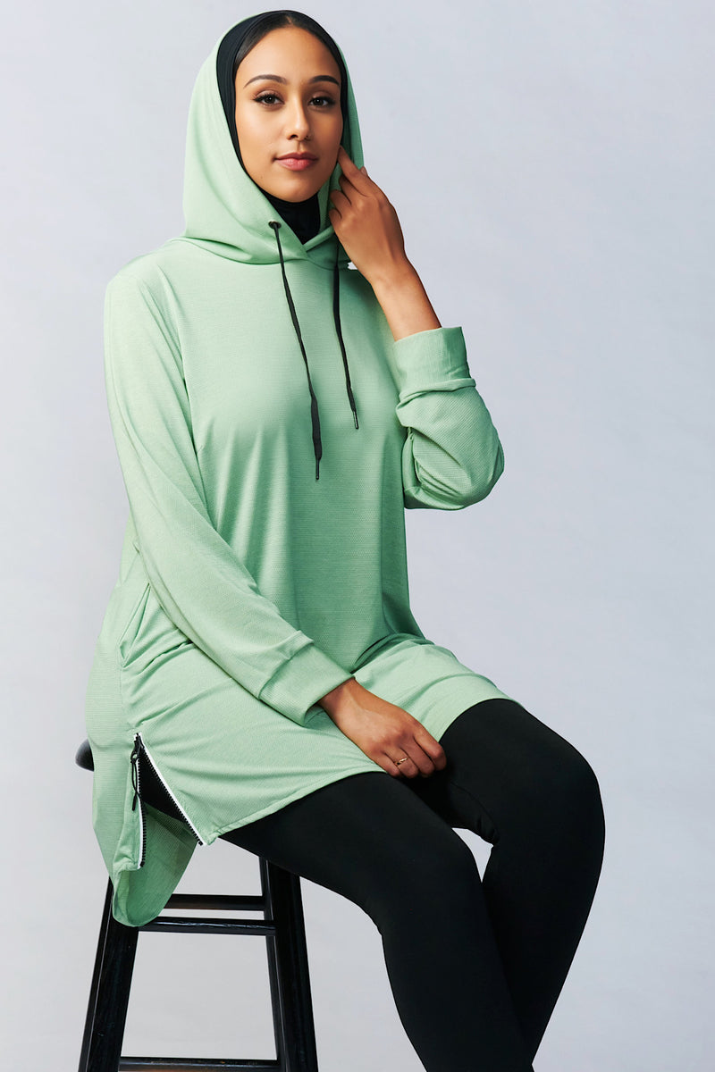 Hooded Fit PRO- Mint Green