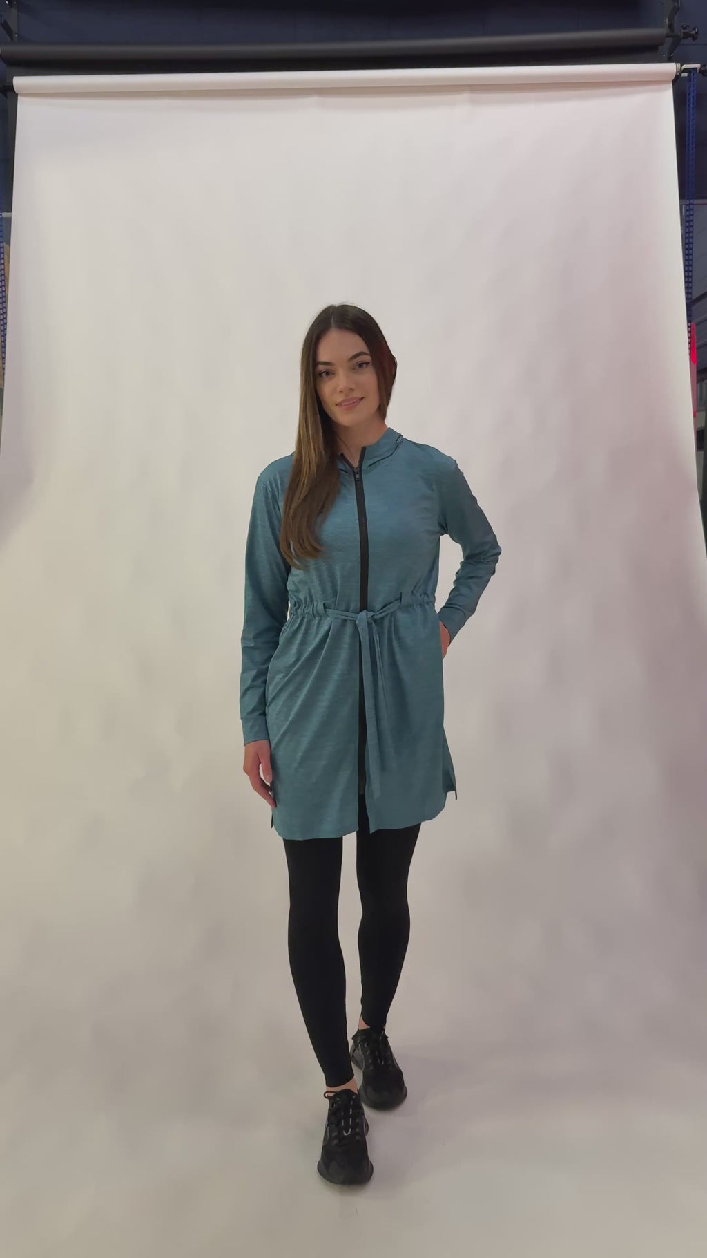 Belted Hoodie PRO - Teal