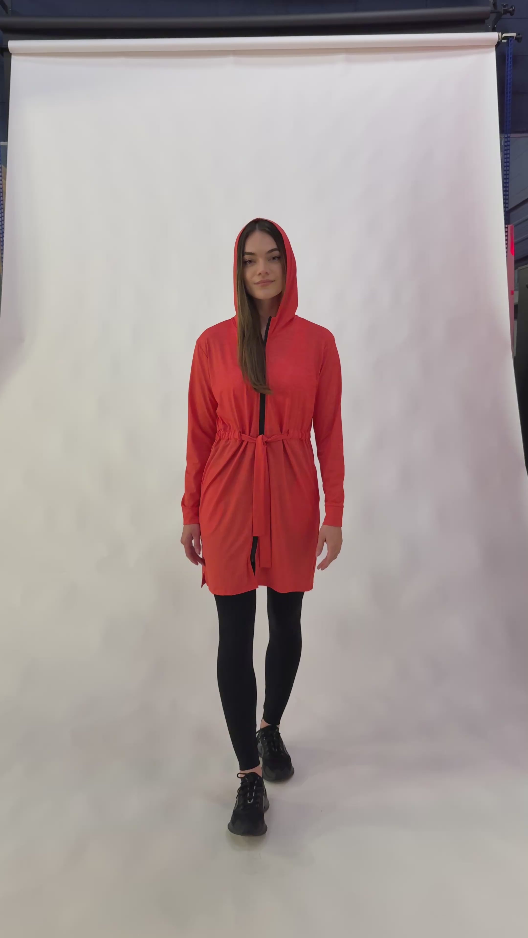 Belted Hoodie PRO - Red