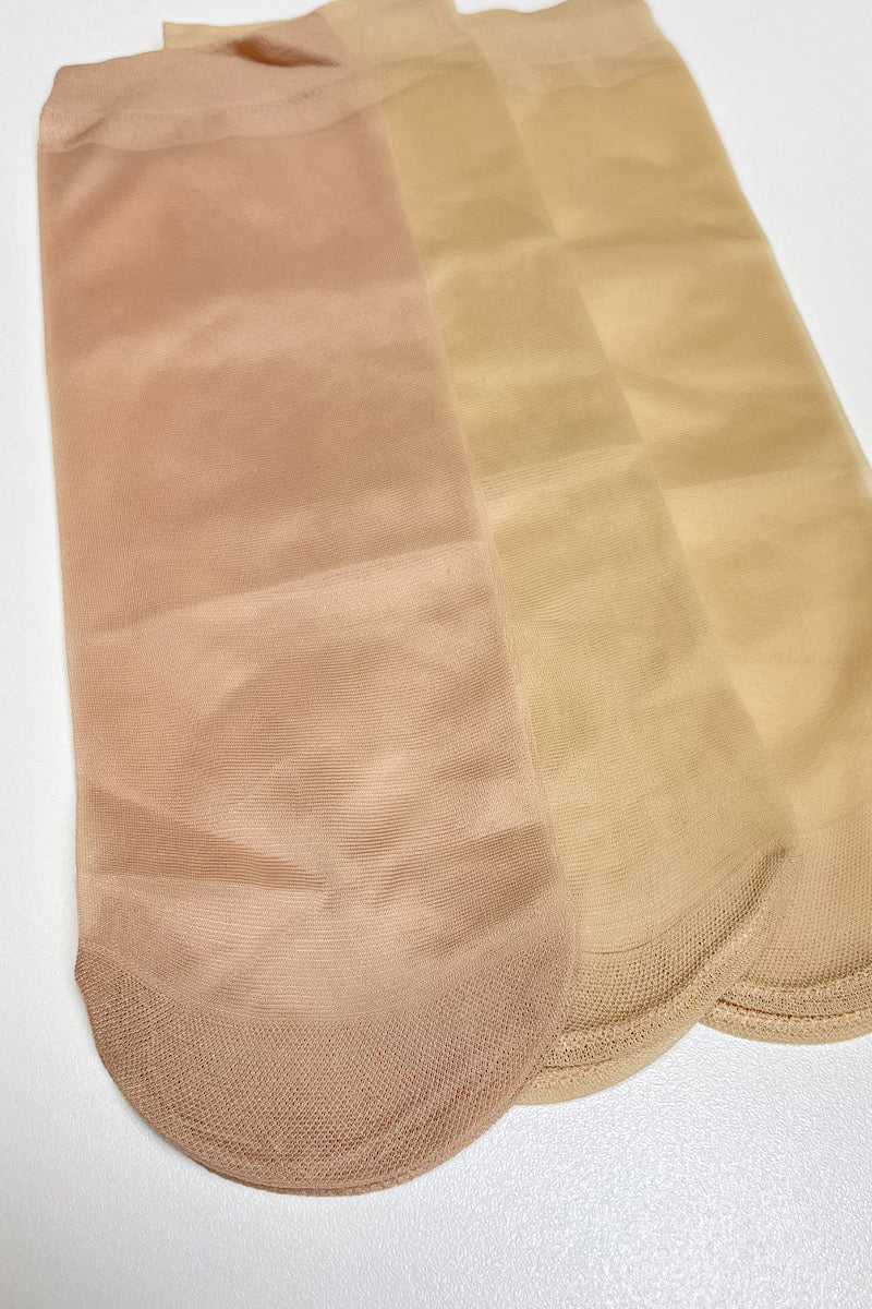 Ankle Nylon - Sheer Nudes Trio