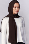 Petite Chiffon Hijab - Chocolate