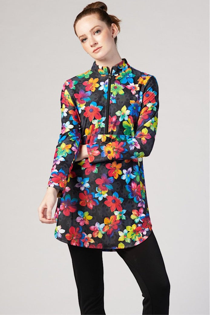 Superpower Swim Top - Petals