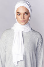 Petite Jersey Hijab - White