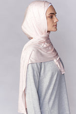 Petite Rhinestone Jersey Hijab - Ballet