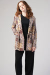 Oversize Double Breasted Blazer - Pastel Print