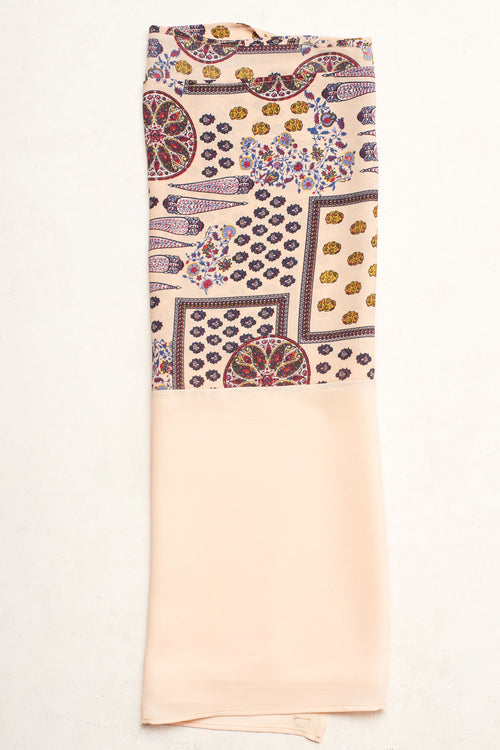 Color Block Hijab - Pastel Print